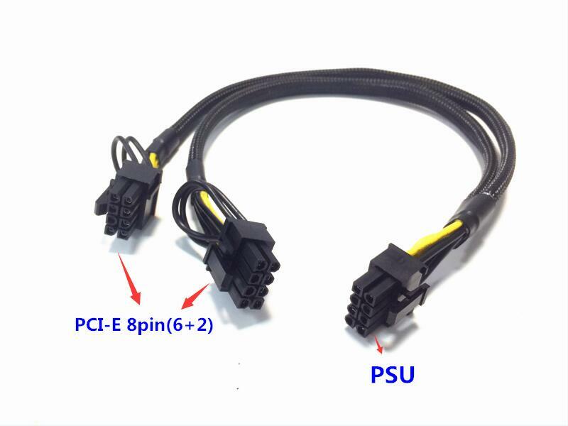 DELL R720 R730 Server GPU Video Card Power Cable PCI-E Dual 8pin(6+2)