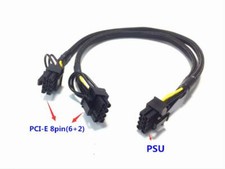 DELL R720 R730 Server GPU Video Card Power Cable PCI-E Dual 8pin 6 2