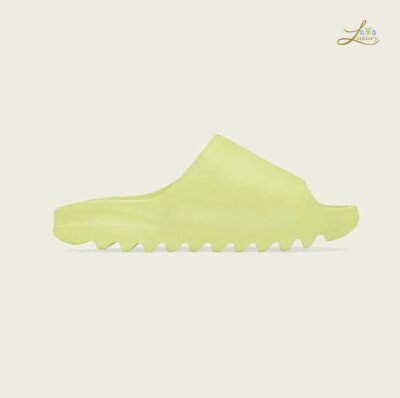 Yeezy Slides Glow Green Größe 44