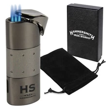 Hammersmith Kilo Triple-Flame Torch Lighter- Gun Metal