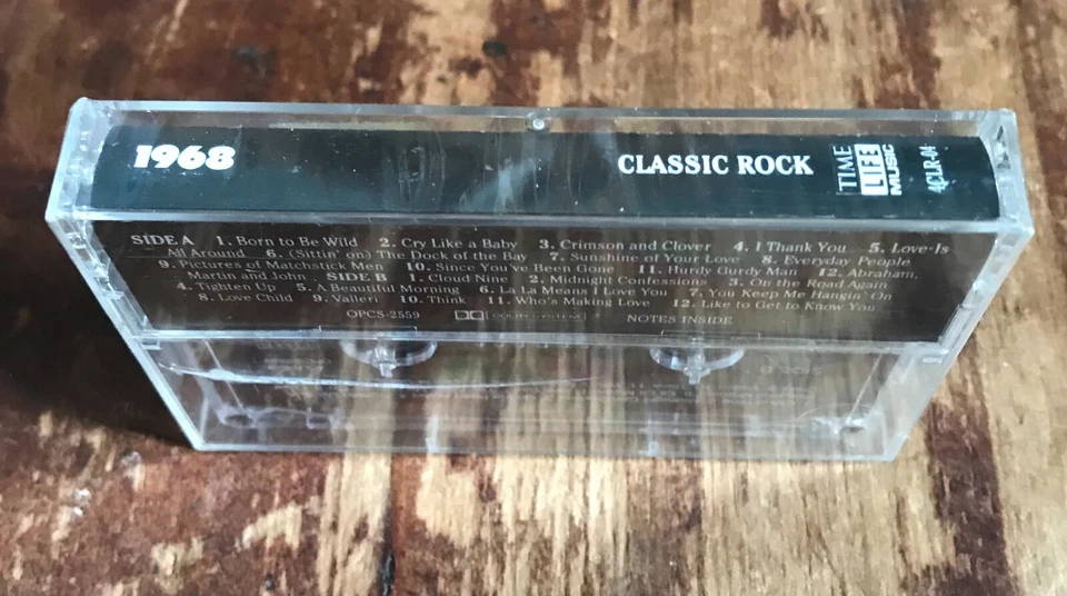 Classic Rock 1968 Time-Life Cassette New/Crack Case Box Tops Cream Dion Monkees - Image 2 of 3