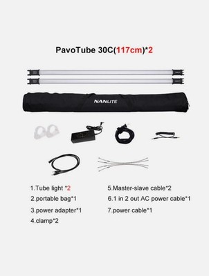 Nanlite Pavotube 30C (First Gen) kit | photography / videography studio lights