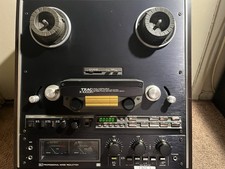 Vintage Teac X-1000R Reel to Reel Tape Open Deck Powers READ