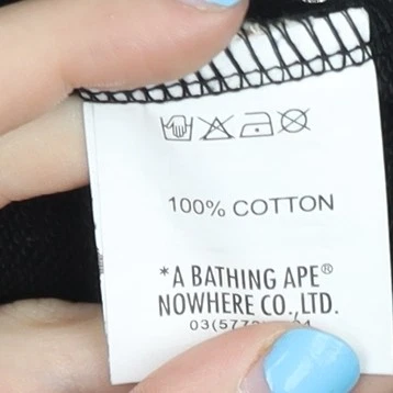 A Bathing Ape Men's Black Shark Full Zip Hoodie L Camouflage Sleeves - Image 4 of 4