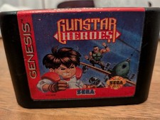 Gunstar Heroes Sega Genesis Cartridge Only Tested Worn Label