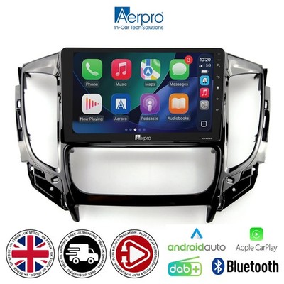 Mitsubishi Triton Aerpro 9'' Autoradio Set Wireless CarPlay Android Auto DAB+