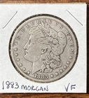 1883 Morgan Silver Dollar Coin In Very Fine Circulated Condition
