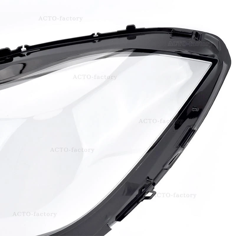 Pair Car Headlight Lens Cover Clear Shell For Mercedes Benz CLS W218 2016-2018 - Image 3 of 4