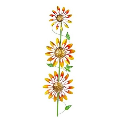 Wind Spinners Outdoor, Sunflower Design Metal Wind Sculptures & Spinners,