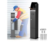 Standing Cigarette Butt Disposal Outdoor, Receptacle, Ashtray, Bin, Fireproof