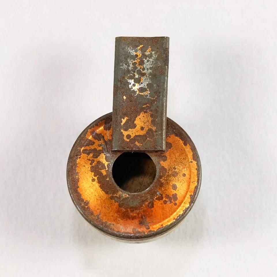 Rare 1920s-30s Checkers Popcorn Confection Tin Antique Toy Prize Whistle - Image 3 of 3