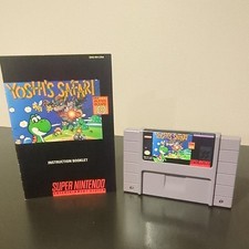 Yoshi's Safari Super Nintendo SNES - Game Cartridge w/ Manual (TESTED WORKING)