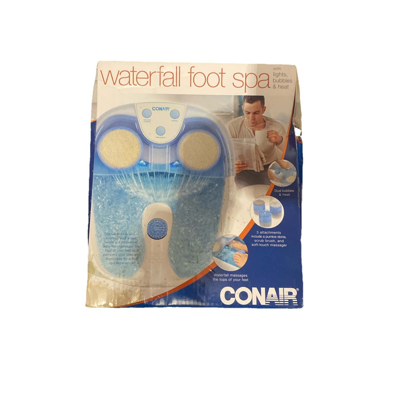 Conair Foot Spa with Bubbles and Heat Massaging Soothing Rel