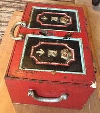Early 19th century coaching cast iron strong box,c 1830.