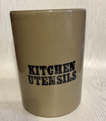 Großes Vintage Steinzeug Küchenutensilien Vorratsglas - Pearson's of Chesterfield