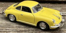 Burago 1:18 Porsche 356 B, YELLOW, 1961 Coupe Good, Excellent Condition.