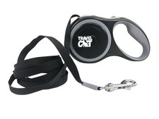 Travel Cat Retractable Expandable Leash - Black 10 Ft Long Strong Tape, Relea...