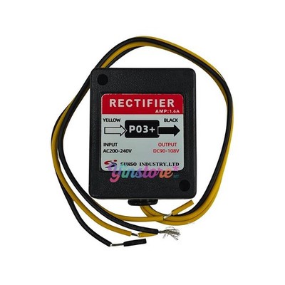 1 Pc. New P03+ Rectifier Motor Brake Device AC200~240V DC90~108V 1.6AMP