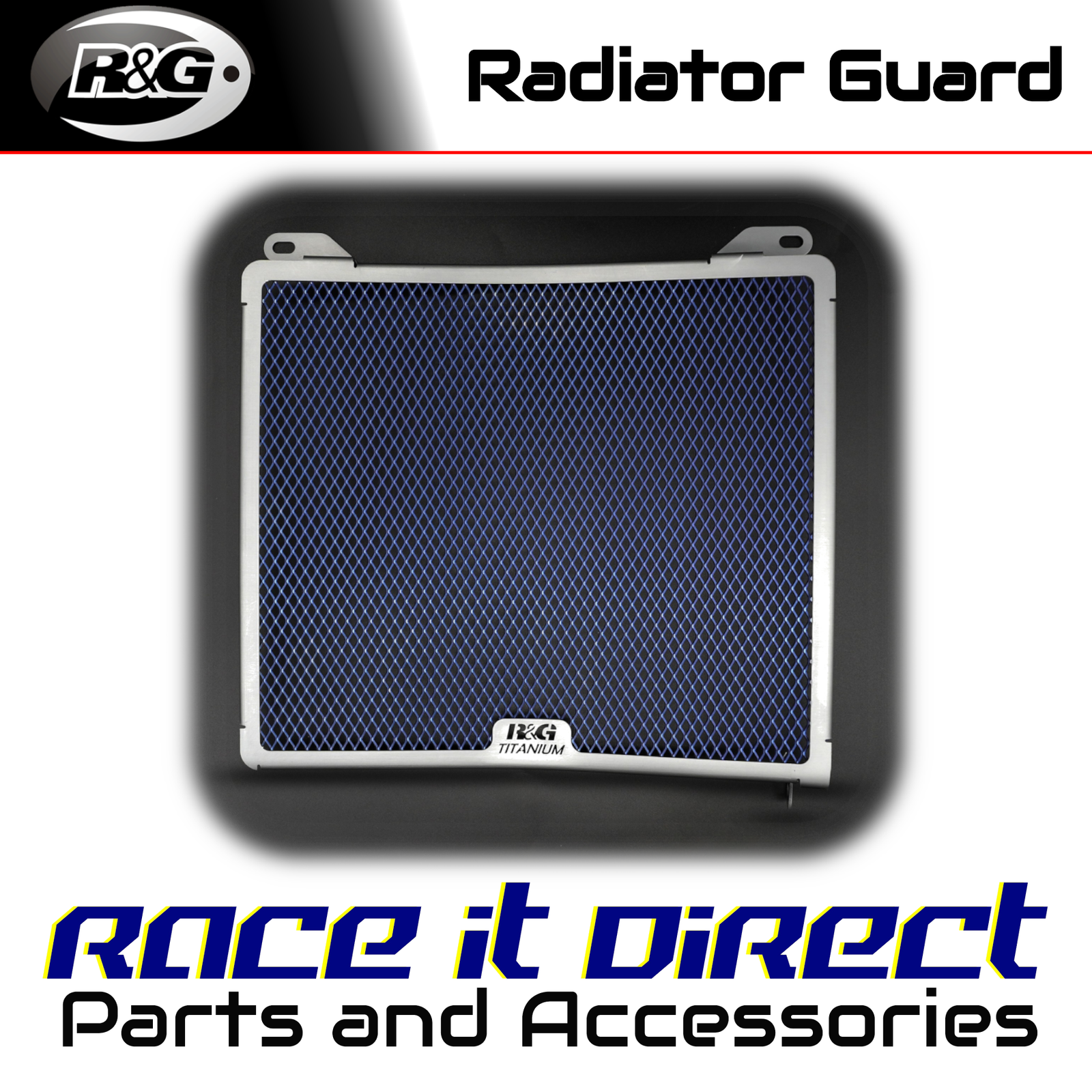 R&G - RAD0268RACINGTI - Radiator Guards (Titanium)