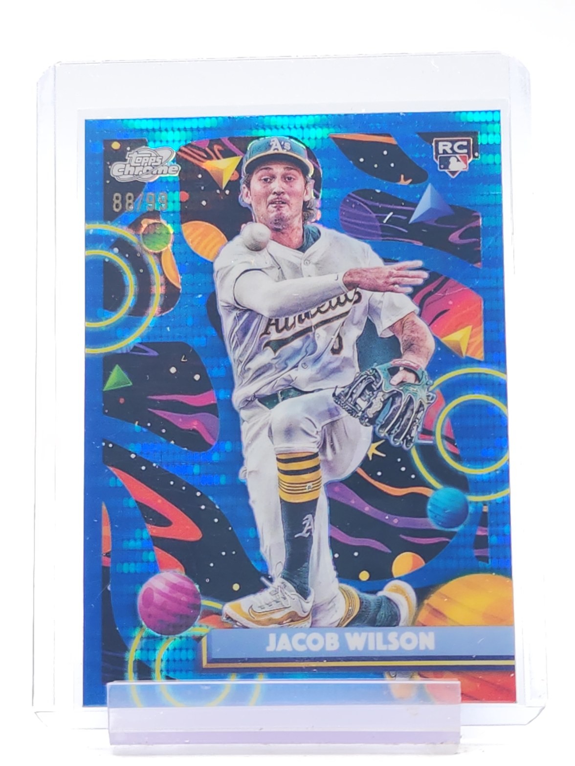 JACOB WILSON 2025 TOPPS COSMIC CHROME BLUE MOON ROOKIE /99 #139 ATHLETICS Q2045