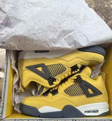 Jordan Air Jordan 4 Retro Lightning Tour Yellow/Gray Mid Top CT8527-700