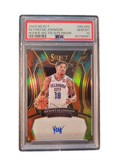 2023-24 Panini Select KEYONTAE JOHNSON #RS-JHN Tie-Dye Prizm RC PSA 10 /25-POP 4