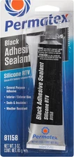 Permatex Black RTV Silicone Adhesive Sealant Waterproof and Flexible 1 Pack
