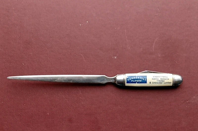 Vtg Advertising Letter Opener HAMMERMILL PAPERS Selma, Alabama 