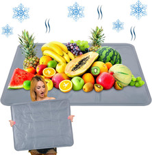 2 Pcs Ice Mat, Gray, 19.69 X 15.75 Inches