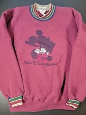 VTG Walt Disney World Mickey Mouse Sweatshirt Mens Medium Maroon