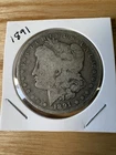 1891 $1 U.S. Morgan Silver Dollar. Uncirculated. Strong luster.