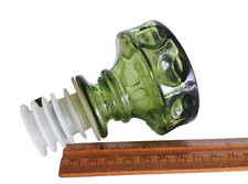 RARE 1960s Empoli Green Glass Decanter Stoppe...