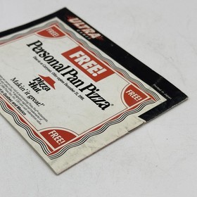 MANUAL ONLY Teenage Mutant Ninja Turtles II Nintendo NES Arcade Game PIZZA HUT