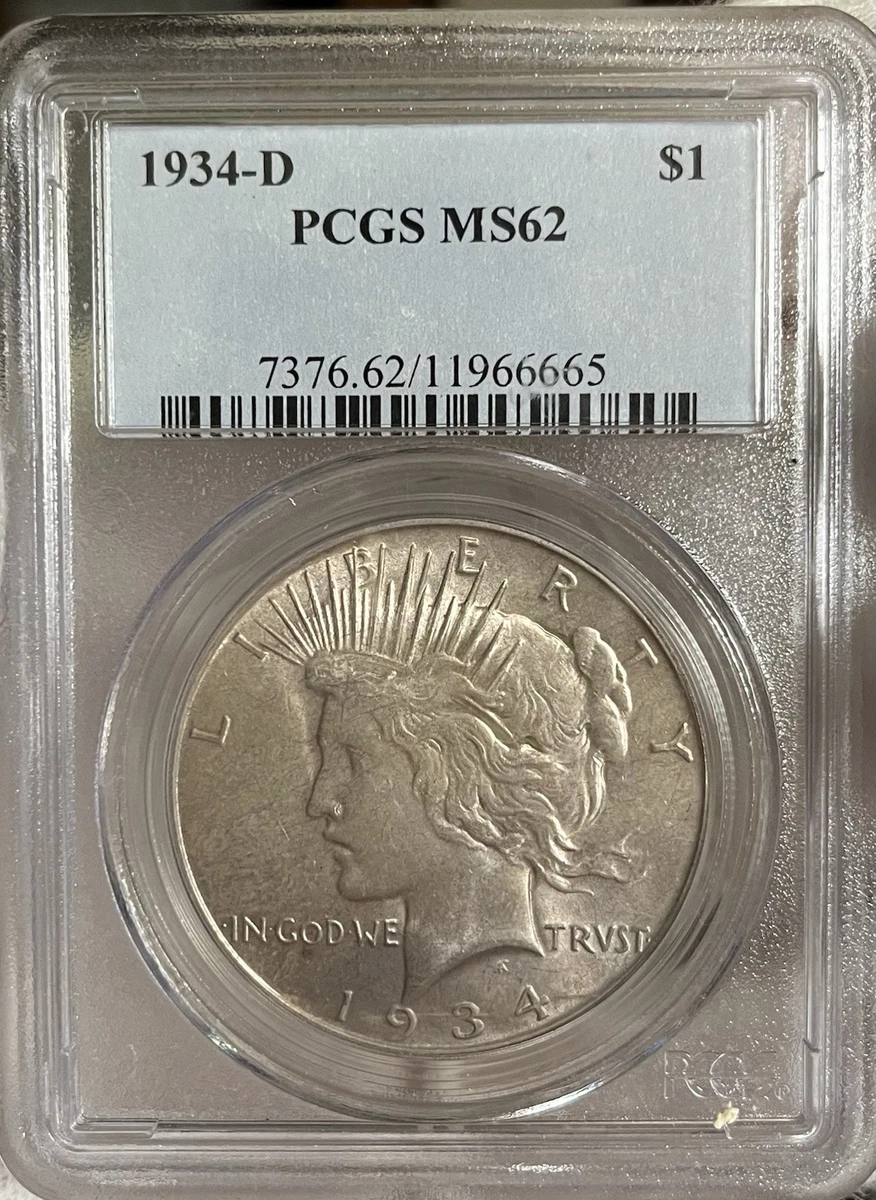 1934 D Peace Dollar for sale | eBay