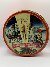 Vintage Collin Street Bakery Christmas Tin Made In USA