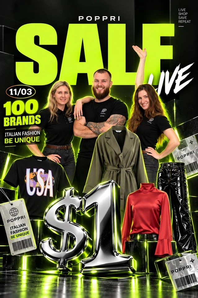 🚨 100 BRANDS. ONE LIVE. ENDLESS FINDS! 🔥 $1 STARTS | POPPRI LIVE