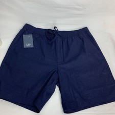 Gap Men's Breathable Soft Woven Linen Pull-On Easy Fit Short Size L