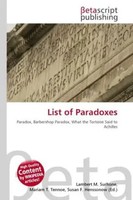 Lambert M. Surhone (U. A.) | List Of Paradoxes | Taschenbuch | Englisch (2026)