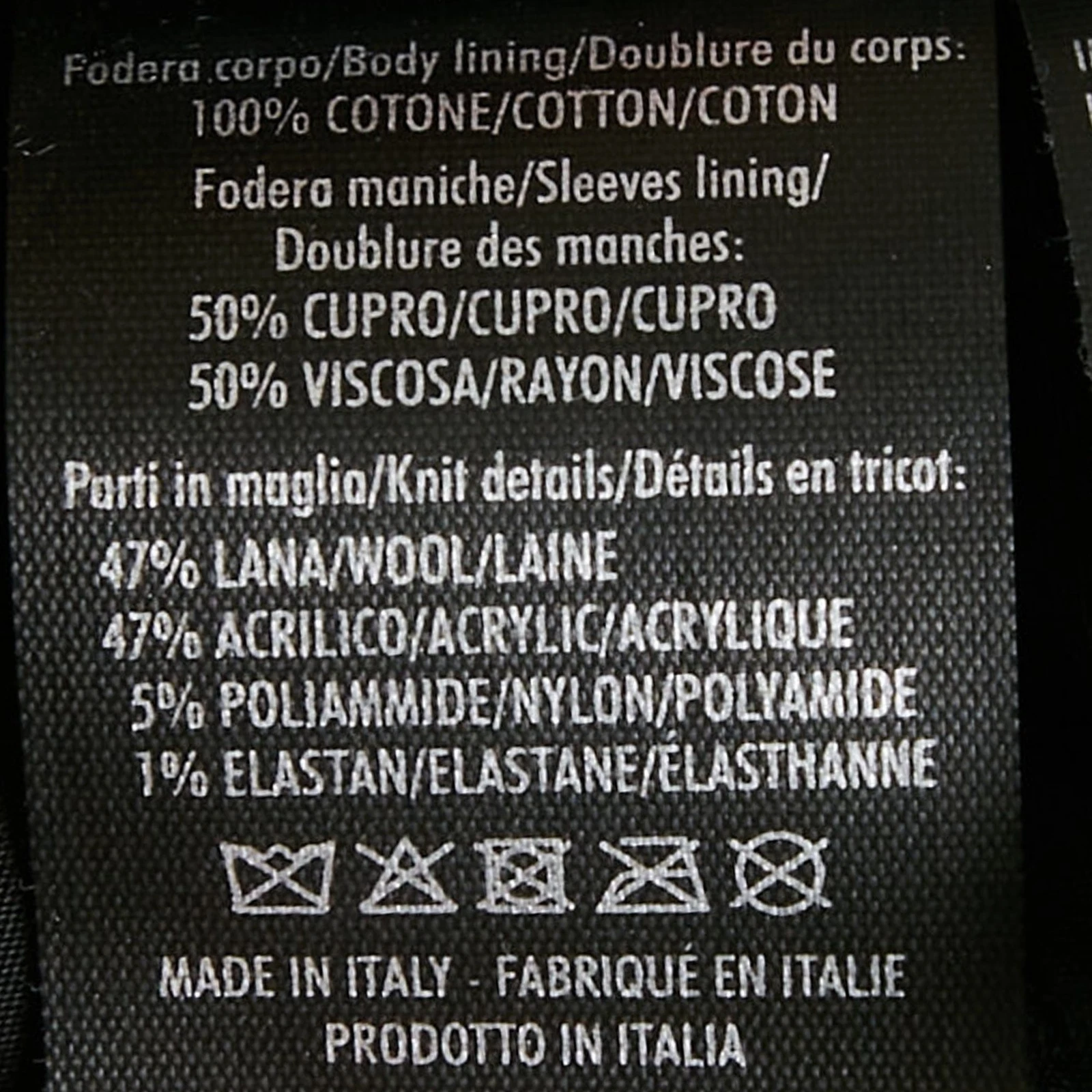 Gucci Giacca Bomber Pelle Shearling Nero XL