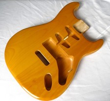 Strat Stratocaster Guitar Body 2 pcs Centre Joined Alder SSH Trans Yello  1.79kg