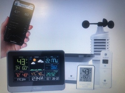 NEW La Crosse Technology Wi-Fi Wind & Weather Station With AccuWeather. 