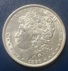 1896 P Morgan Dollar AU/UNC 90% Silver US Coin Free Shipping with Tracking