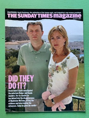 SUNDAY TIMES mag 16-December-2007 MADELEINE McCANN David Duchovny Amanda Redman