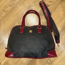 Diane Von Furstenberg DVF Big Duffle Bag Weekend Overnight Travel Bag Brown