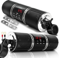 Motorcycle Speakers Bluetooth, Waterproof Motorcycle Audio System Built-In Ampli