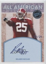 2010 Press Pass All American Platinum 22/25 Rolando McClain #AA-RM Auto 0c3