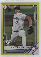 2021 Bowman Draft 1st Edition Yellow Foil 62/75 Chad Dallas #BD-23 19fv