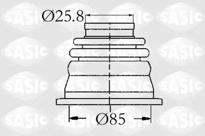 Abdeckung der Antriebswelle getriebeseitig 4003408 SASIC für CITROËN PEUGEOT