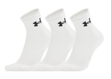 Under Armour Performance Cotton Quarter Socks 3Pairs Training Sports 6009686-100