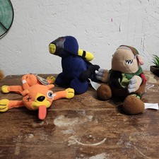 Vintage 1997 MEANIES Series 1 Lot Of 3 Plush 6" Shocking Stuffers